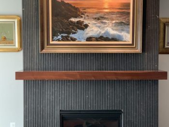 Fluted Marble Fireplace